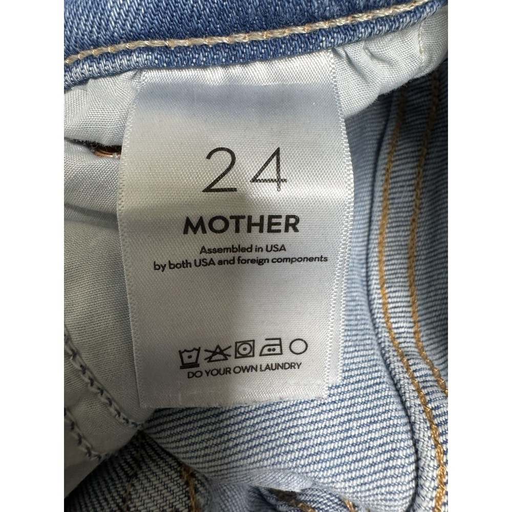Mother The Insider Ankle Fray Eager Beaver Denim Jeans Womens Size 24 - Picture 2 of 7